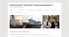 Desktop Screenshot of kulkeevettenhalki.fi