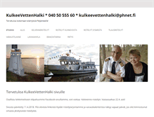 Tablet Screenshot of kulkeevettenhalki.fi